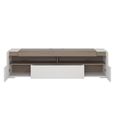 Toronto TV Unit - 2 Door - 1 Drawer - 140cm - Large - White Gloss