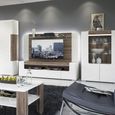 Toronto TV Unit - 2 Door - 1 Drawer - 140cm - Large - White Gloss