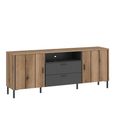 Arundel TV Unit - 2 Door - 2 Drawer - 158.2cm - Medium - Oak