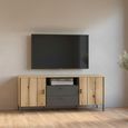 Arundel TV Unit - 2 Door - 2 Drawer - 158.2cm - Medium - Oak