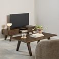 A-Line TV Unit - 2 Drawer - 150cm - Medium - Smoked Oak