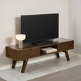 A-Line TV Unit - 2 Drawer - 150cm - Medium - Smoked Oak