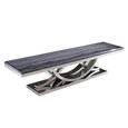 Clearance - Favara Entertainment TV Unit - Marble and Chrome - B189