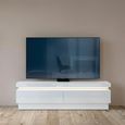 Lyon TV Unit - 2 Drawer - 146cm - White Gloss