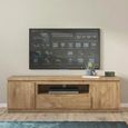 Fribo TV Unit - 2 Door - 1 Drawer - 165cm - Oak