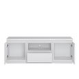 Fribo TV Unit - 2 Door - 1 Drawer - 135cm - White