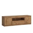 Fribo TV Unit - 2 Door - 1 Drawer - 165cm - Oak