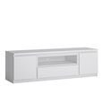 Fribo TV Unit - 2 Door - 1 Drawer - 165cm - White