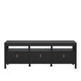 Barcelona TV Unit - 3 Drawer - 151cm - Black