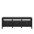 Madrid TV Unit - 3 Drawer - 151cm - Black
