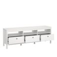 Madrid TV Unit - 3 Drawer - 151cm - White