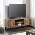 Preston TV Unit - 2 Door - 139cm - Industrial - Small - Rustic