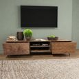 Helga Large TV Unit - 2 Drawer - Oiled Walnut - Variation Available