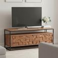 Axis Acacia Wood TV Unit - 103cm - Geometric