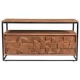 Axis Acacia Wood TV Unit - 103cm - Geometric