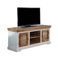 Alfie TV Cabinet - 145cm - White - Mango Wood