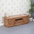 Artwork Carved TV Unit - 140cm - Mango Wood