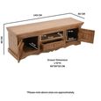 Artwork Carved TV Unit - 140cm - Mango Wood