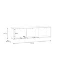 Alice Springs TV Cabinet - 3 Door - 154.2cm - Terracotta