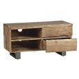 Baltic TV Unit - 110cm - Live Edge - Solid Acacia Wood