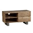 Baltic TV Unit - 110cm - Live Edge - Solid Acacia Wood