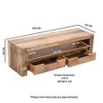 Surrey TV Unit - 130cm - Solid Mango Wood