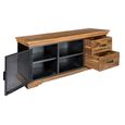 Metropolis TV Unit - 140cm - Industrial - Solid Wood and Metal