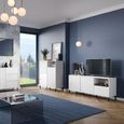 Avenale TV Cabinet - 2 Door - 1 Drawer - 157.8cm - Alpine White High Gloss