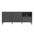 Avenale TV Cabinet - 2 Door - 1 Drawer - 157.8cm - Anthracite