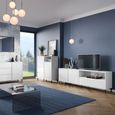Avenale TV Cabinet - 2 Door - 1 Drawer - 207.8cm - Wide - Alpine White High Gloss