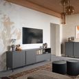 Avenale TV Cabinet - 2 Door - 1 Drawer - 207.8cm - Wide - Anthracite