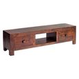 Dakota TV Unit - 145cm - Dark Mango Wood