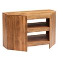 Dakota TV Unit - Corner - 100cm - Light Mango Wood