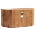 Dakota TV Unit - Corner - 110cm - Light Mango Wood