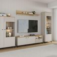 Bixbite TV Unit - 2 Door - 1 Drawer - 152.8cm - Fluted - Light Oak and Sand