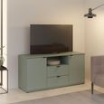 Ganymede TV Unit - 2 Door - 2 Drawer - 129.8cm - Sage Green