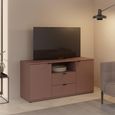 Ganymede TV Unit - 2 Door - 2 Drawer - 129.8cm - Terracotta