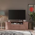 Ganymede TV Unit - 2 Door - 2 Drawer - Wide - 179.5cm - Terracotta
