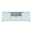 Ganymede TV Unit - 2 Door - 1 Drawer - 129.8cm - Light Grey