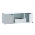 Ganymede TV Unit - 2 Door - 1 Drawer - 129.8cm - Light Grey