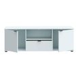 Ganymede TV Unit - 2 Door - 1 Drawer - 129.8cm - Light Grey