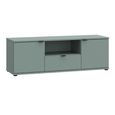 Ganymede TV Unit - 2 Door - 1 Drawer - 129.8cm - Sage Green