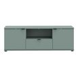 Ganymede TV Unit - 2 Door - 1 Drawer - 129.8cm - Sage Green