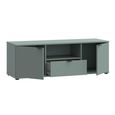 Ganymede TV Unit - 2 Door - 1 Drawer - 129.8cm - Sage Green
