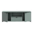 Ganymede TV Unit - 2 Door - 1 Drawer - 129.8cm - Sage Green