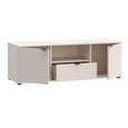 Ganymede TV Unit - 2 Door - 1 Drawer - 129.8cm - Sand