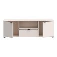 Ganymede TV Unit - 2 Door - 1 Drawer - 129.8cm - Sand