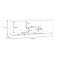 Ganymede TV Unit - 2 Door - 1 Drawer - 129.8cm - Sand
