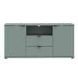 Ganymede TV Unit - 2 Door - 2 Drawer - 129.8cm - Sage Green