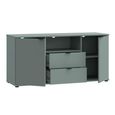 Ganymede TV Unit - 2 Door - 2 Drawer - 129.8cm - Sage Green